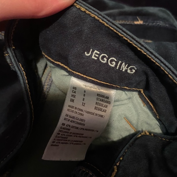 American Eagle Dark Wash High Rise Jeggings - Picture 3 of 3